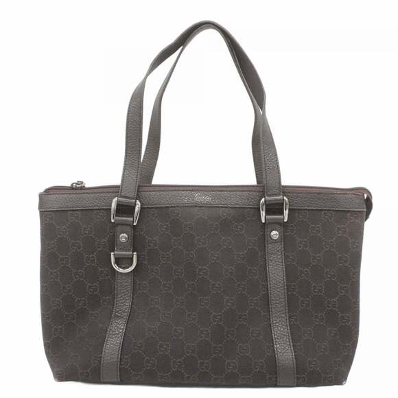 GUCCI Handbags - Gucci Abby Tote Bag 268640 Denim Brown Women's
